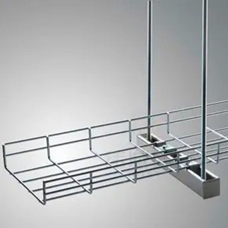 Tray cáp lưới có thể điều chỉnh Tray dây điện galvanized Màu bạc